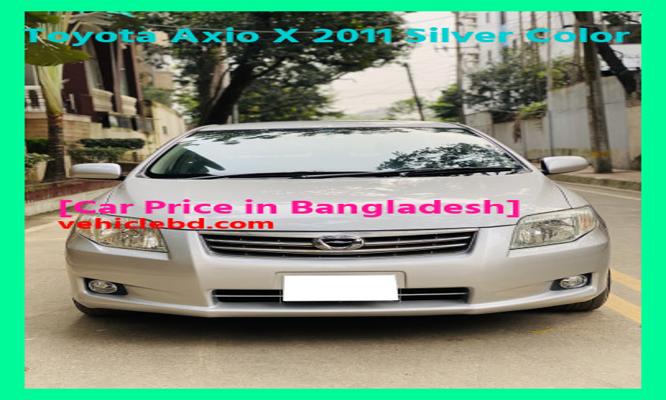 Toyota Axio X 2011 Silver Color Price in Bangladesh picture hd