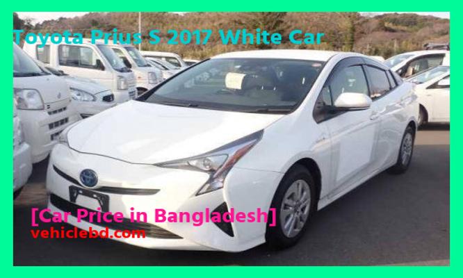 Toyota Prius S 2017 White Car Price in Bangladesh picture hd