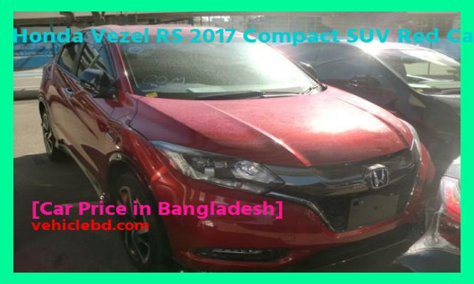 Honda Vezel RS 2017 Compact SUV Red Car Price in Bangladesh picture hd