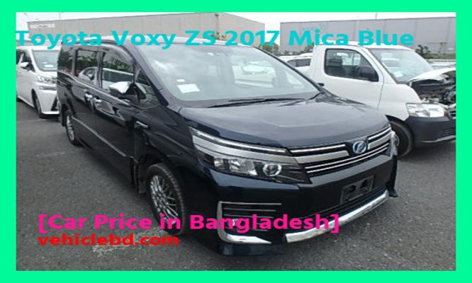 Toyota Voxy ZS 2017 Mica Blue Price in Bangladesh picture hd