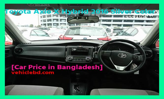 Toyota Axio X Hybrid 2016 Silver Color Price in Bangladesh image hd