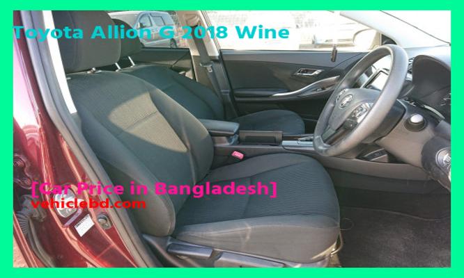 Toyota Allion G 2018 Wine Price in Bangladesh image hd