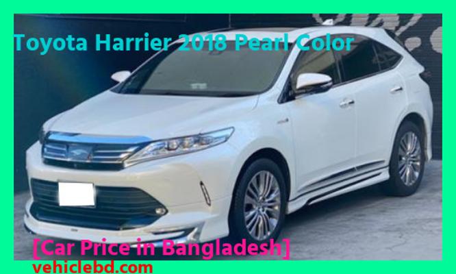 Toyota Harrier 2018 Pearl Color Price in Bangladesh image hd