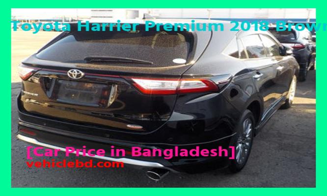 Toyota Harrier Premium 2018 Brown Interior Price in Bangladesh image hd