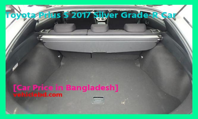 Toyota Prius S 2017 Silver Grade-R Car Price in Bangladesh image hd