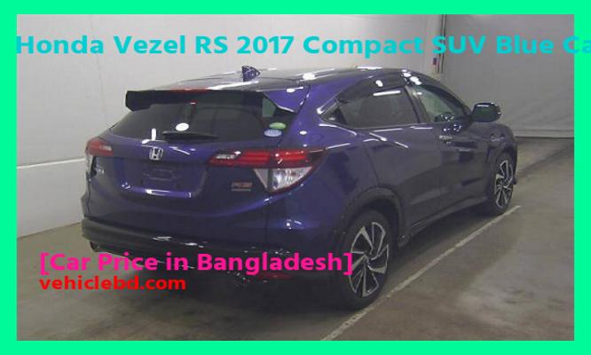 Honda Vezel RS 2017 Compact SUV Blue Car Price in Bangladesh image hd