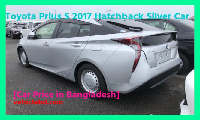 Toyota Prius S 2017 Hatchback Silver Car Price in Bangladesh image hd