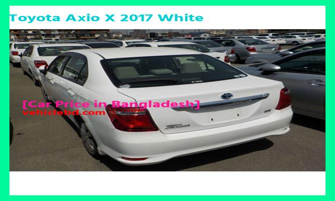 Toyota Axio X 2017 White Price in Bangladesh image hd