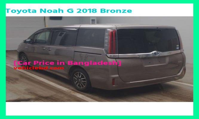 Toyota Noah G 2018 Bronze Price in Bangladesh image hd