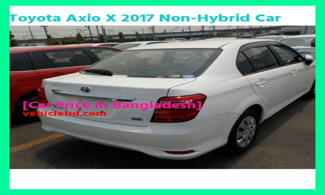 Toyota Axio X 2017 Non-Hybrid Car Price in Bangladesh image hd