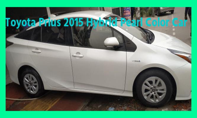 Toyota Prius 2015 Hybrid Pearl Color Car Price in Bangladesh full review