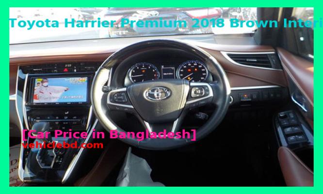 Toyota Harrier Premium 2018 Brown Interior Price in Bangladesh full review