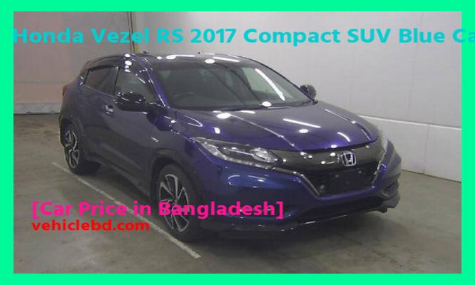 Honda Vezel RS 2017 Compact SUV Blue Car Price in Bangladesh full review