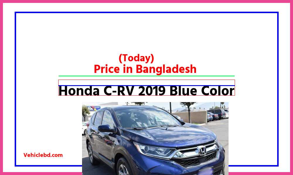 Honda C RV 2019 Blue Colorfeaturepic