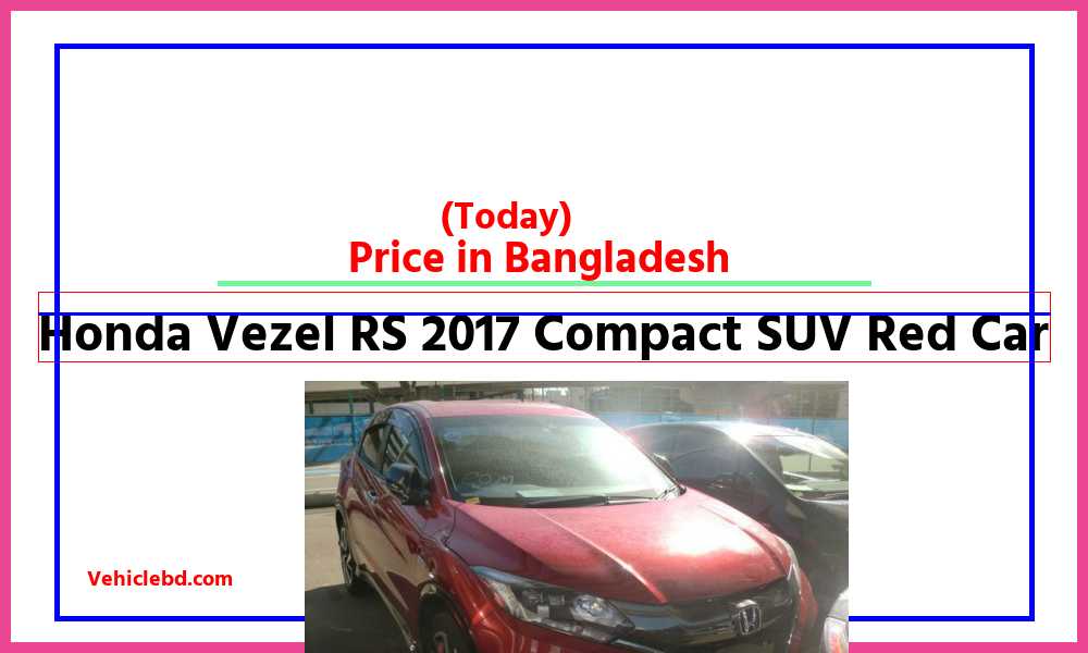 Honda Vezel RS 2017 Compact SUV Red Carfeaturepic