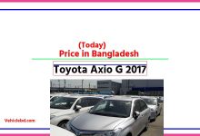 Photo of Toyota Axio G 2017 Price in Bangladesh [আজকের দাম]