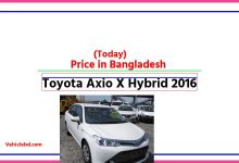 Photo of Toyota Axio X Hybrid 2016 Price in Bangladesh [আজকের দাম]