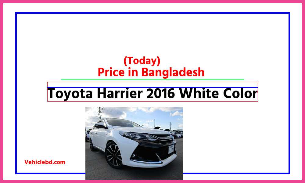 Toyota Harrier 2016 White Colorfeaturepic